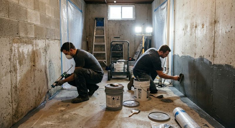 Basement Walls Waterproofing in Columbus, OH